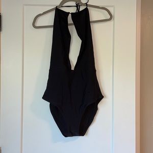 black AE one piece swim suit